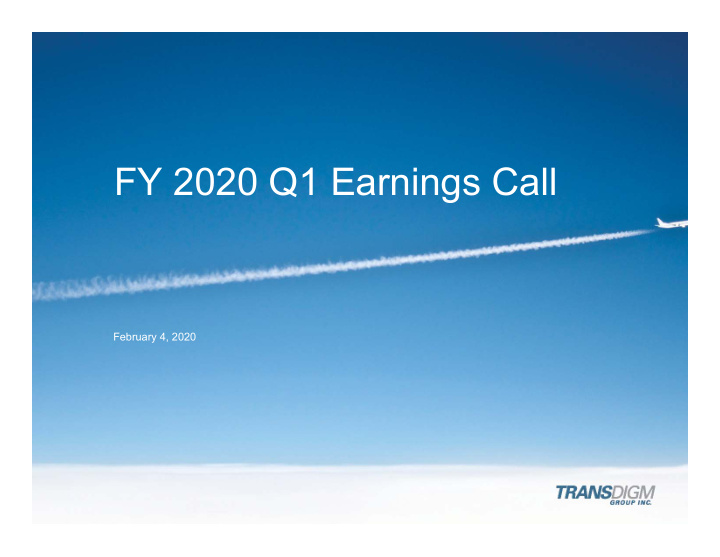 fy 2020 q1 earnings call