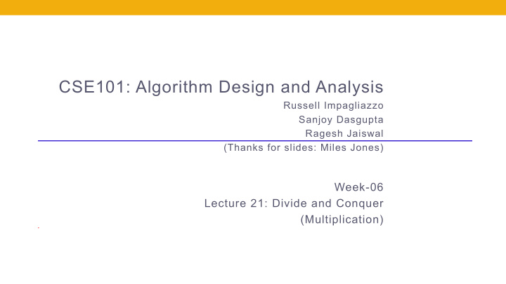 cse101 algorithm design and analysis