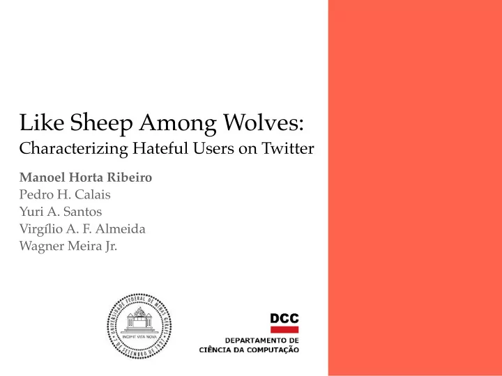like sheep among wolves