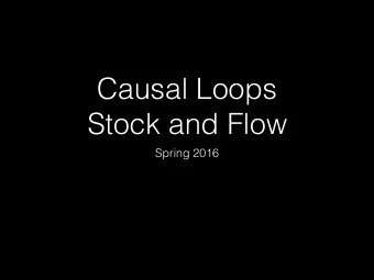 Causal Loops  Stock and Flow  Spring 2016  Q126. Why do people scream into cell phones? Answer in