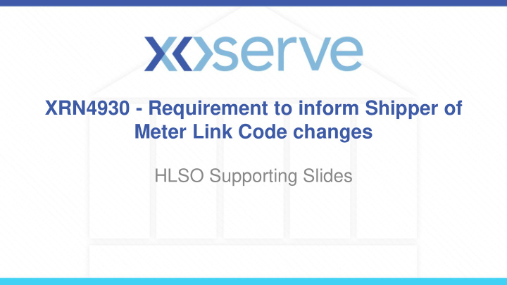 xrn4930 requirement to inform shipper of