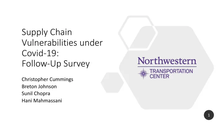 supply chain vulnerabilities under covid 19 follow up