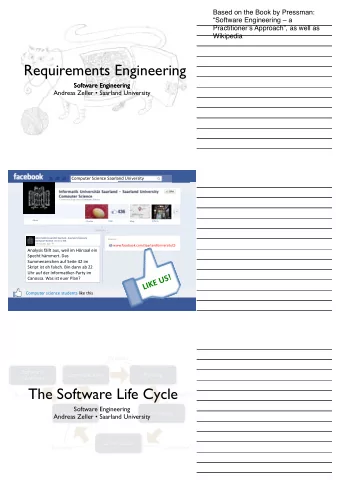 Requirements Engineering  Software Engineering  Software Engineering  Andreas Zeller  Saarland