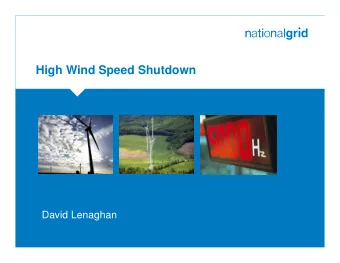 High Wind Speed Shutdown  Place your chosen  image here. The four  corners must just  cover the