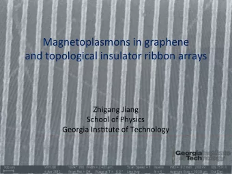 Magnetoplasmons  in  graphene    and  topological  insulator  ribbon  arrays
