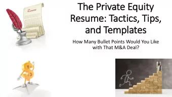and Templates  How Many Bullet Points Would You Like  with That M&amp;A Deal?  Get t  the Templates
