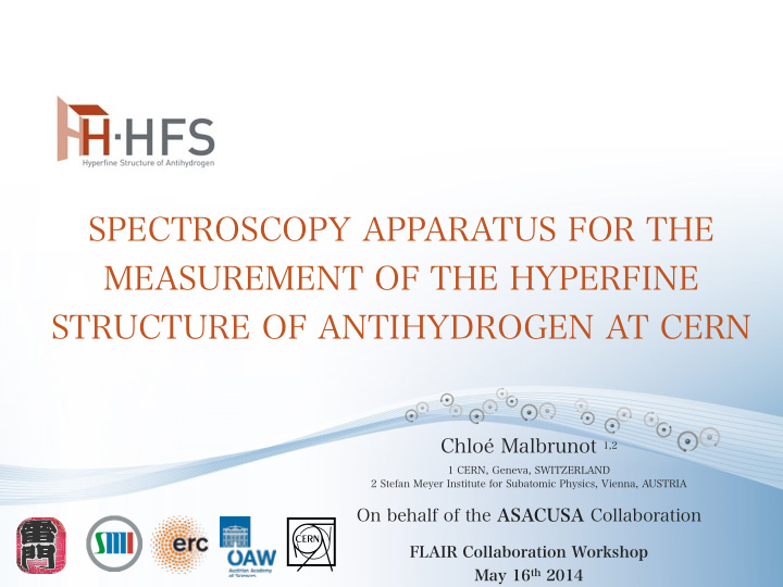 spectroscopy apparatus for the measurement of the