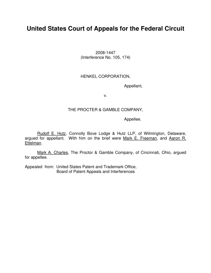 united states court of appeals for the federal circuit