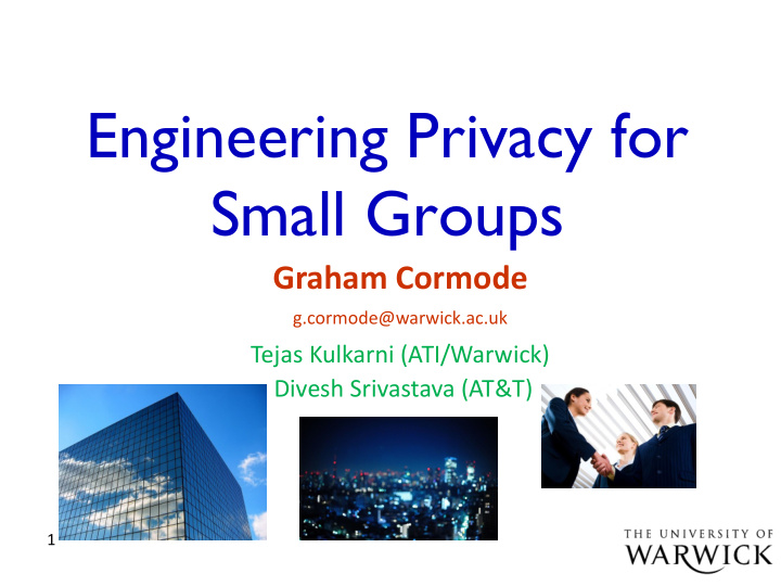 engineering privacy for