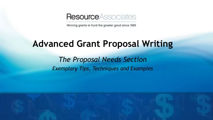 advanced grant proposal writing
