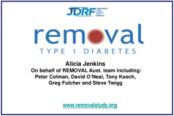 www.removalstudy.org  Double Diabetes  Metformin In T1D  Use of Metformin in T1D  UK registry  -