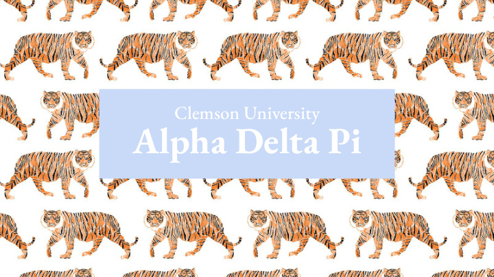 alpha delta pi organization chapter history