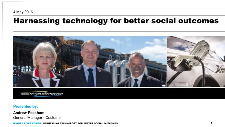 harnessing technology for better social outcomes