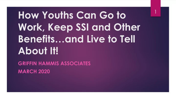 work keep ssi and other