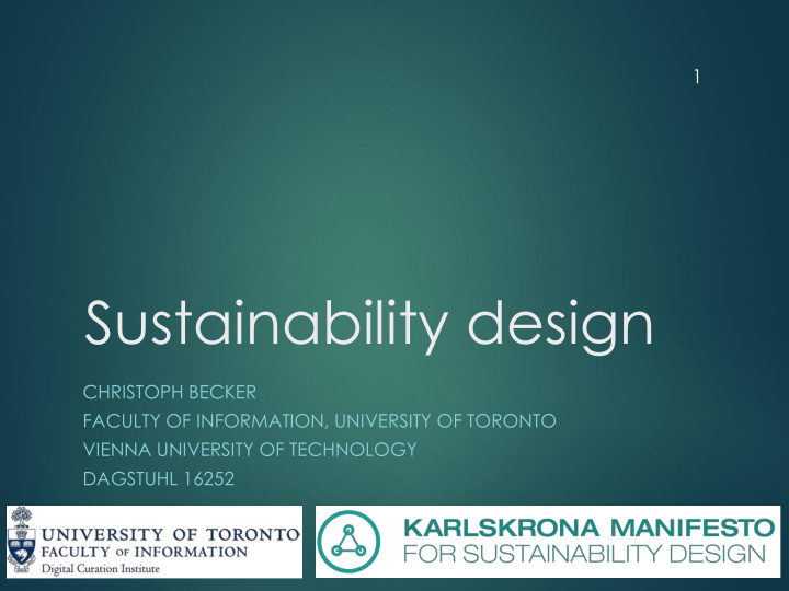 sustainability design