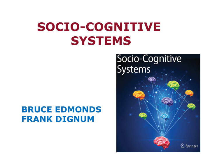 socio cognitive systems