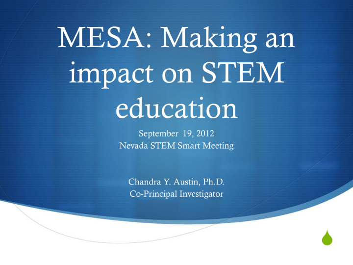 mesa making an impact on stem