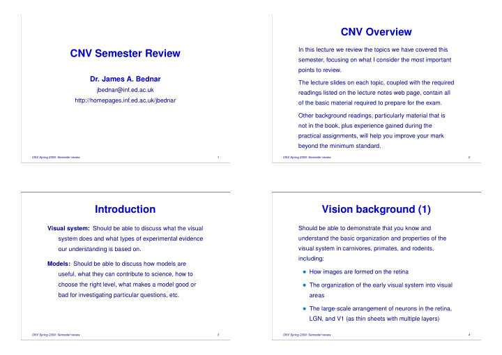 cnv overview