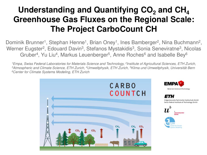 understanding and quantifying co 2 and ch 4 greenhouse