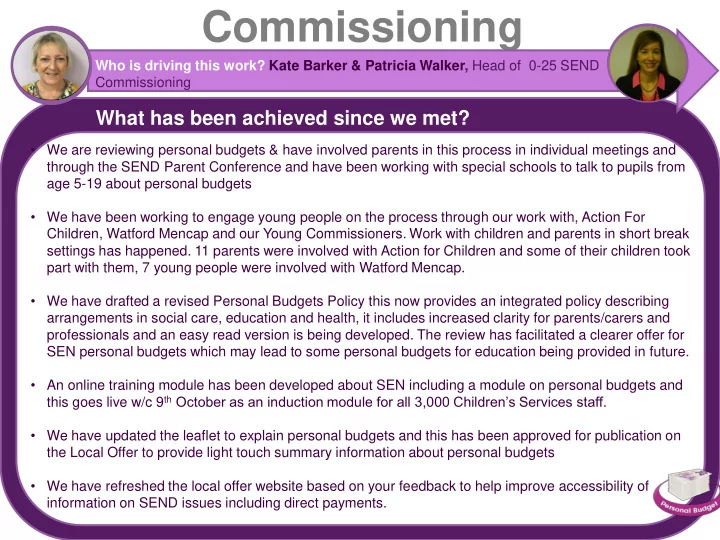 commissioning