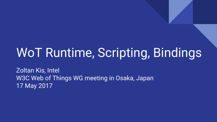 wot runtime scripting bindings