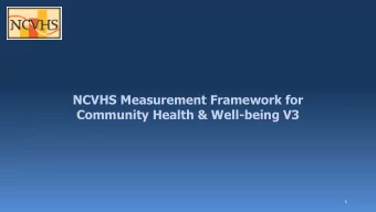 NCVHS Measurement Framework for  Community Health &amp; Well-being V3  1  DeKalb County GA Reaction