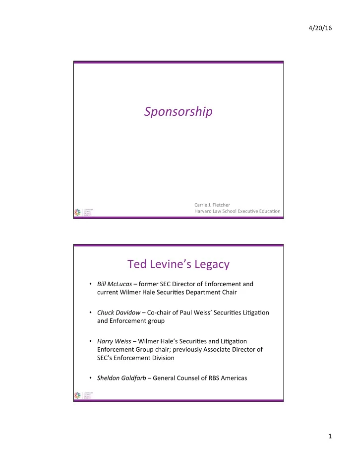 sponsorship