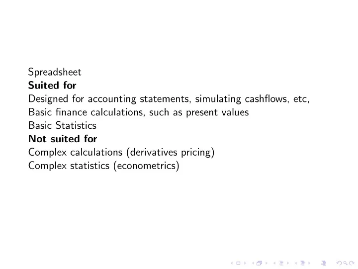 spreadsheet suited for designed for accounting statements