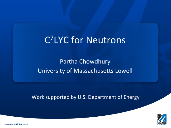 c 7 lyc for neutrons