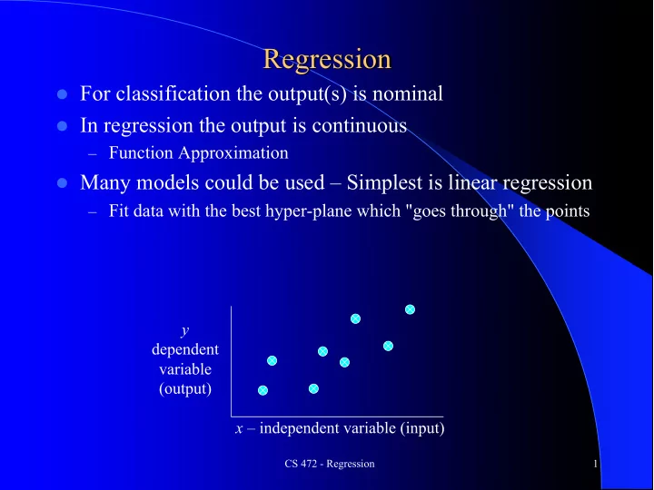 regression