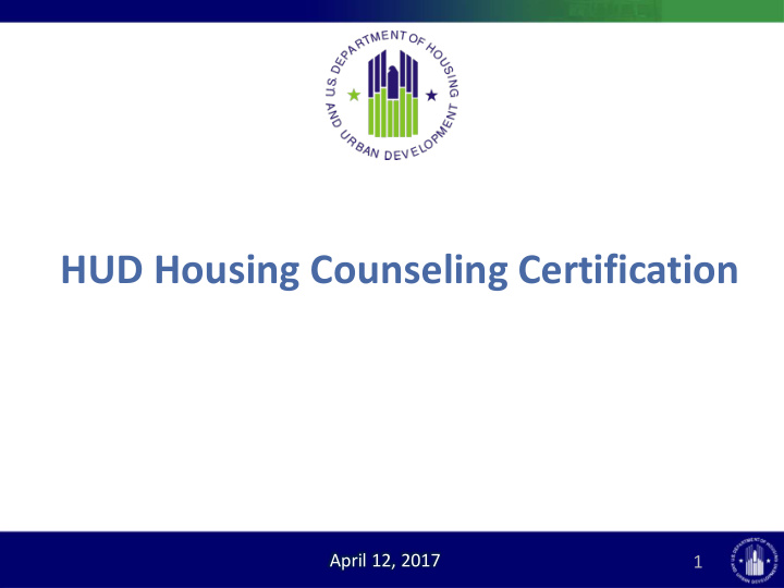 hud housing counseling certification
