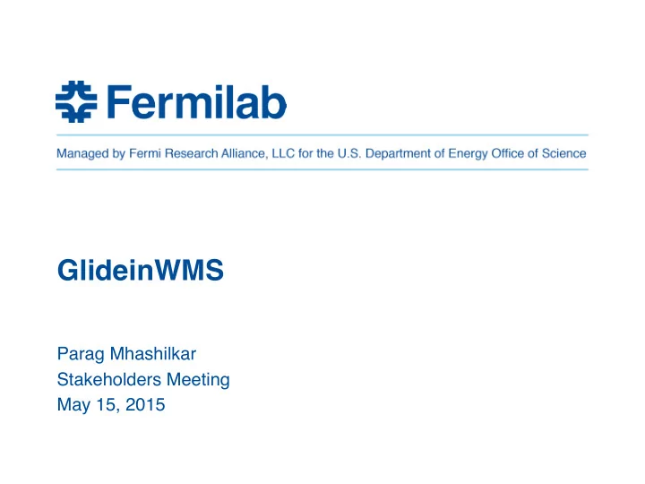 glideinwms