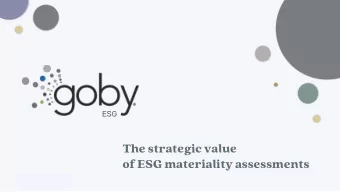The strategic value  of ESG materiality assessments  THE BUXE Company  Our speakers  Michelle