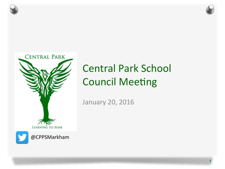 central park school council mee4ng
