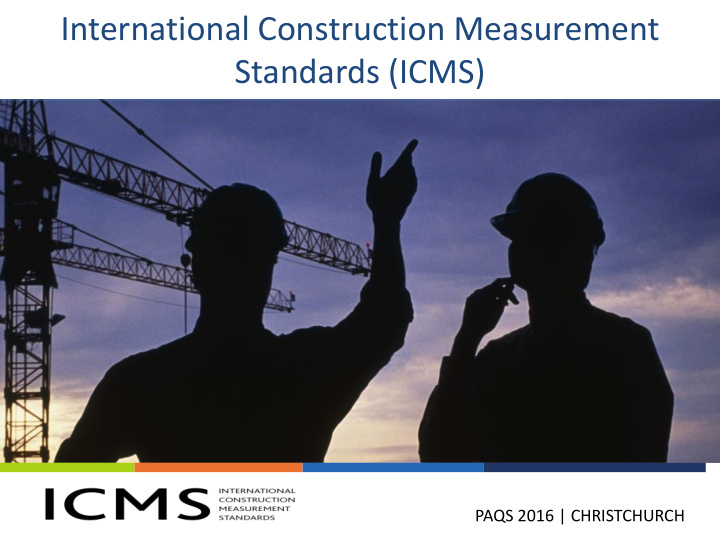 international construction measurement standards icms