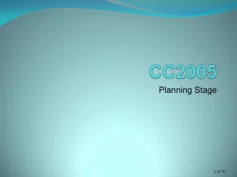 Planning Stage  1 of 39  Project Life Cycle - Planning Stage  Conceptualisation  Planning