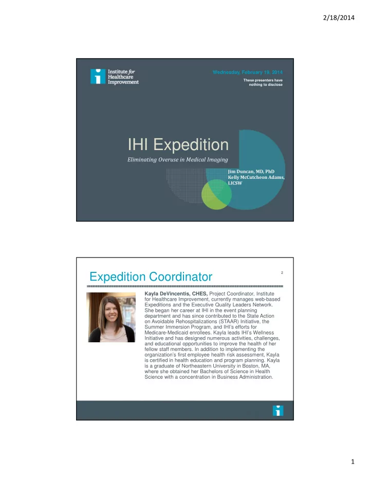 ihi expedition