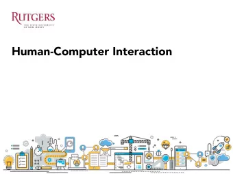 Human-Computer Interaction  Group project  P5. Persona and Storyboard  In this assignment, you will