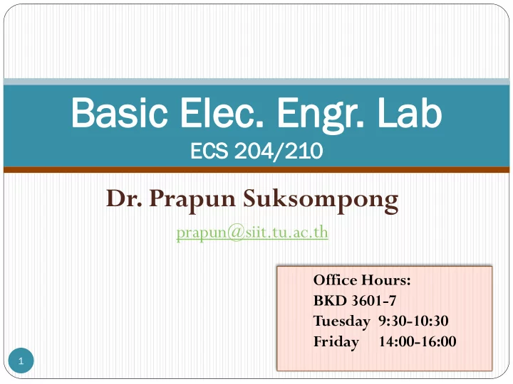 bas basic ic el elec ec en engr gr lab lab