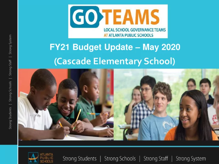 cascade elementary school