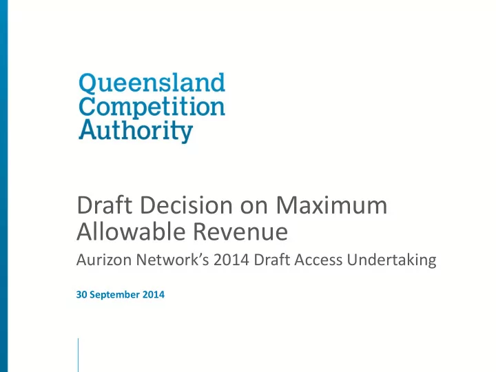 draft decision on maximum