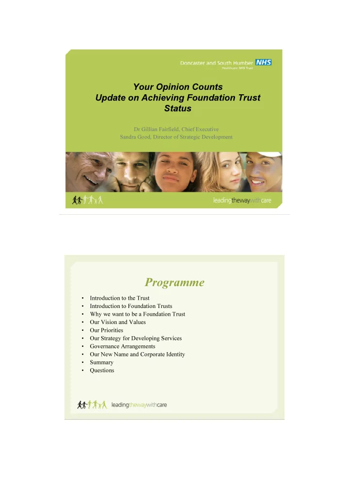 programme