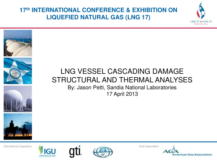 lng vessel cascading damage lt title of presentation gt