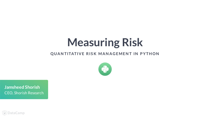 measuring risk