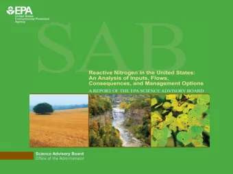An SAB Original Study  Undertaken to provide advice to EPA, from a scientific  perspective, on