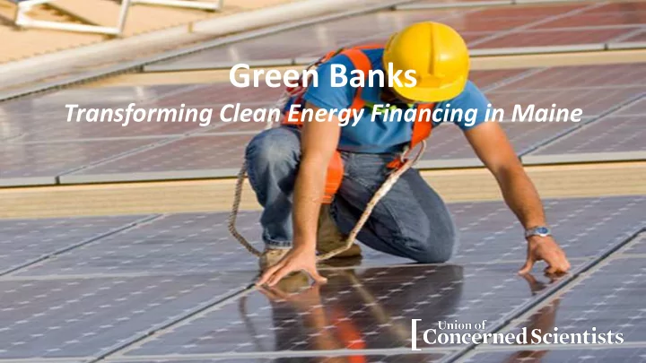 green banks