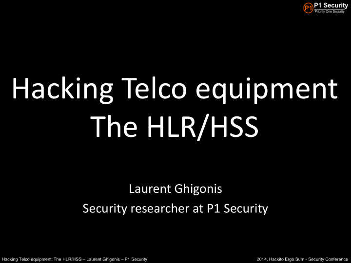 hacking telco equipment