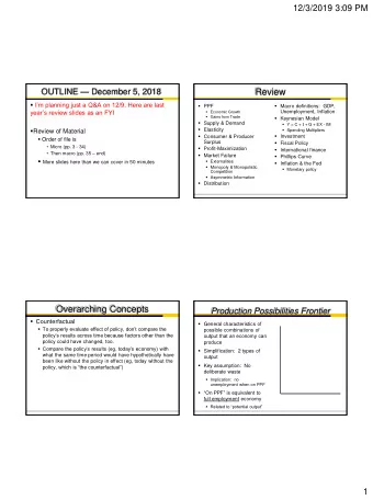 Review  Im planning just a Q&amp;A on 12/9. Here are last  PPF  Macro definitions: