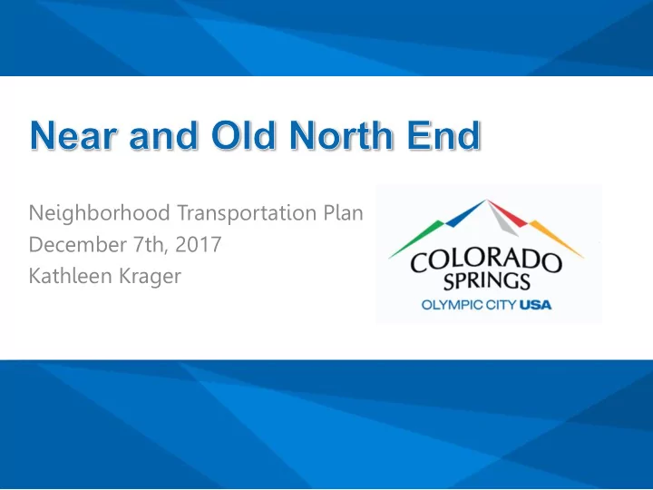 neighborhood transportation plan