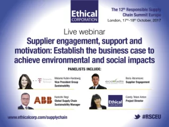 supplier development programME (SDP)  INTRODUCTION  How is the DT supplier development programme